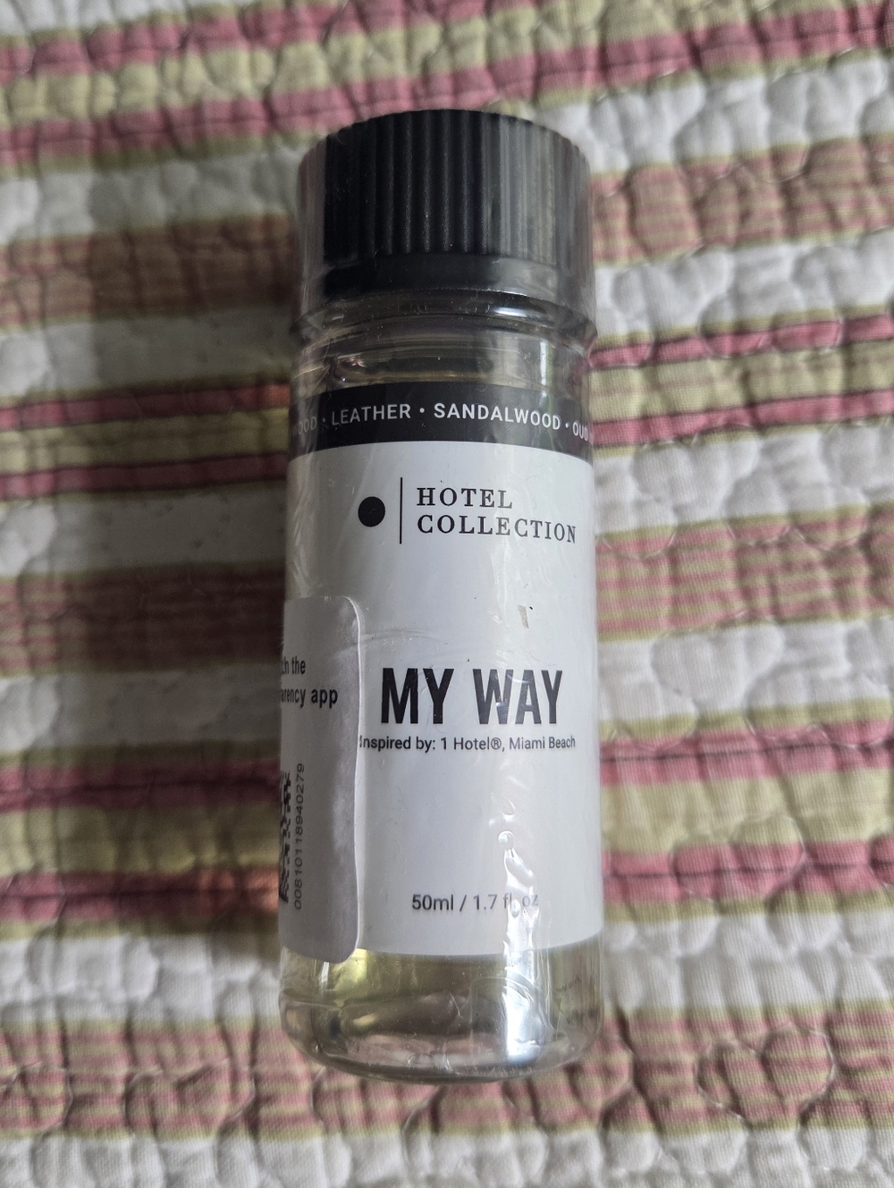 Hotel Collection My Way Travel Fragrance Oil — Clear Bottle with Black Cap